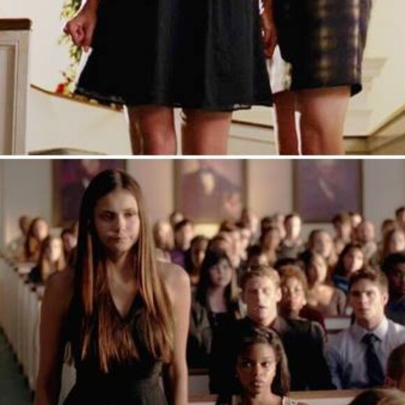 Theory ~Black Keresa Silk Blend Abstract Burnout Dress size 12 ASO Elena Gilbert - Picture 13 of 16